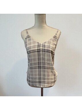 WHITE HOUSE BLACK MARKET WHBM Multicolor Plaid Dress Tank Top Size XXS